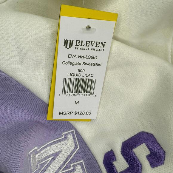 NWT Eleven by Venus Williams Collegiate Sweatshirt Size M - Picture 8 of 8